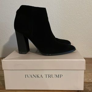 Ivanka Trump black ankle bootie